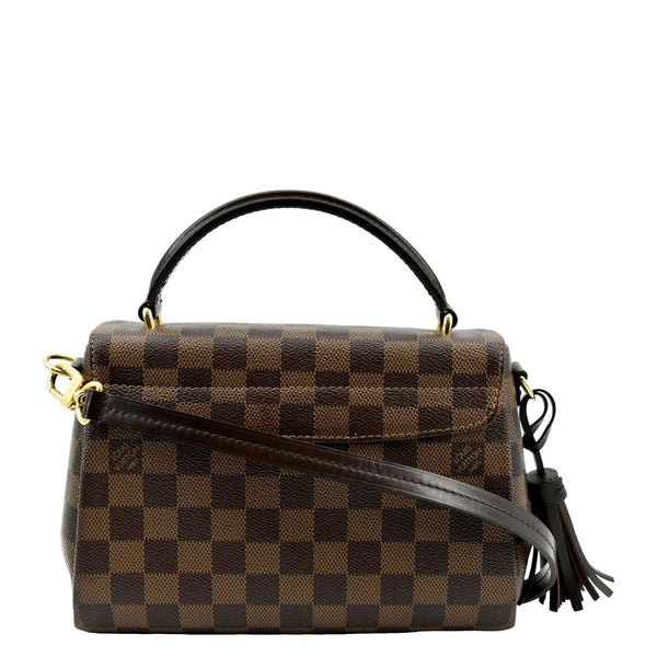 LOUIS VUITTON Croisette Damier Ebene Crossbody Bag Brown