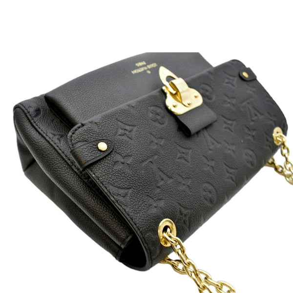 LOUIS VUITTON Vavin PM Monogram Empreinte Leather Shoulder Bag Black