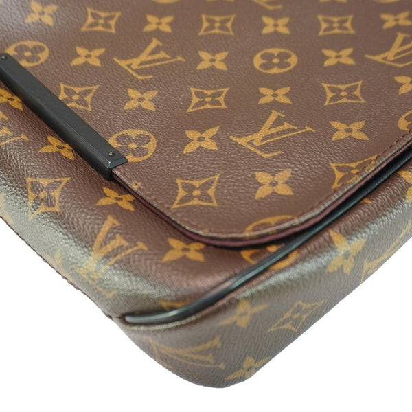 LOUIS VUITTON District PM Monogram Canvas Messenger Bag Brown