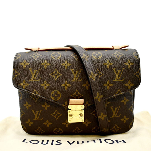 LOUIS VUITTON Metis Pochette Monogram Canvas Crossbody Bag Brown