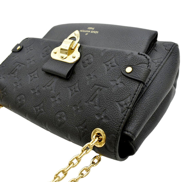 LOUIS VUITTON Vavin PM Monogram Empreinte Leather Shoulder Bag Black