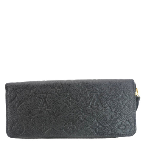 LOUIS VUITTON  Monogram Empreinte Leather Wallet Black