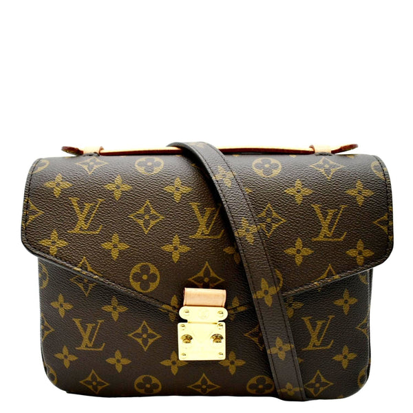 LOUIS VUITTON Metis Pochette Monogram Canvas Crossbody Bag Brown