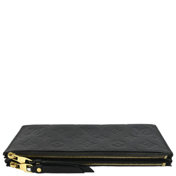 LOUIS VUITTON Adele Monogram Empreinte Leather Wallet Black