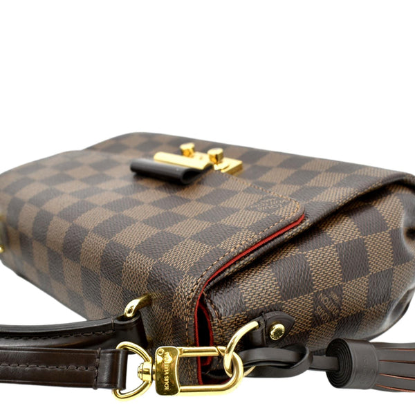 LOUIS VUITTON Croisette Damier Ebene Crossbody Bag Brown