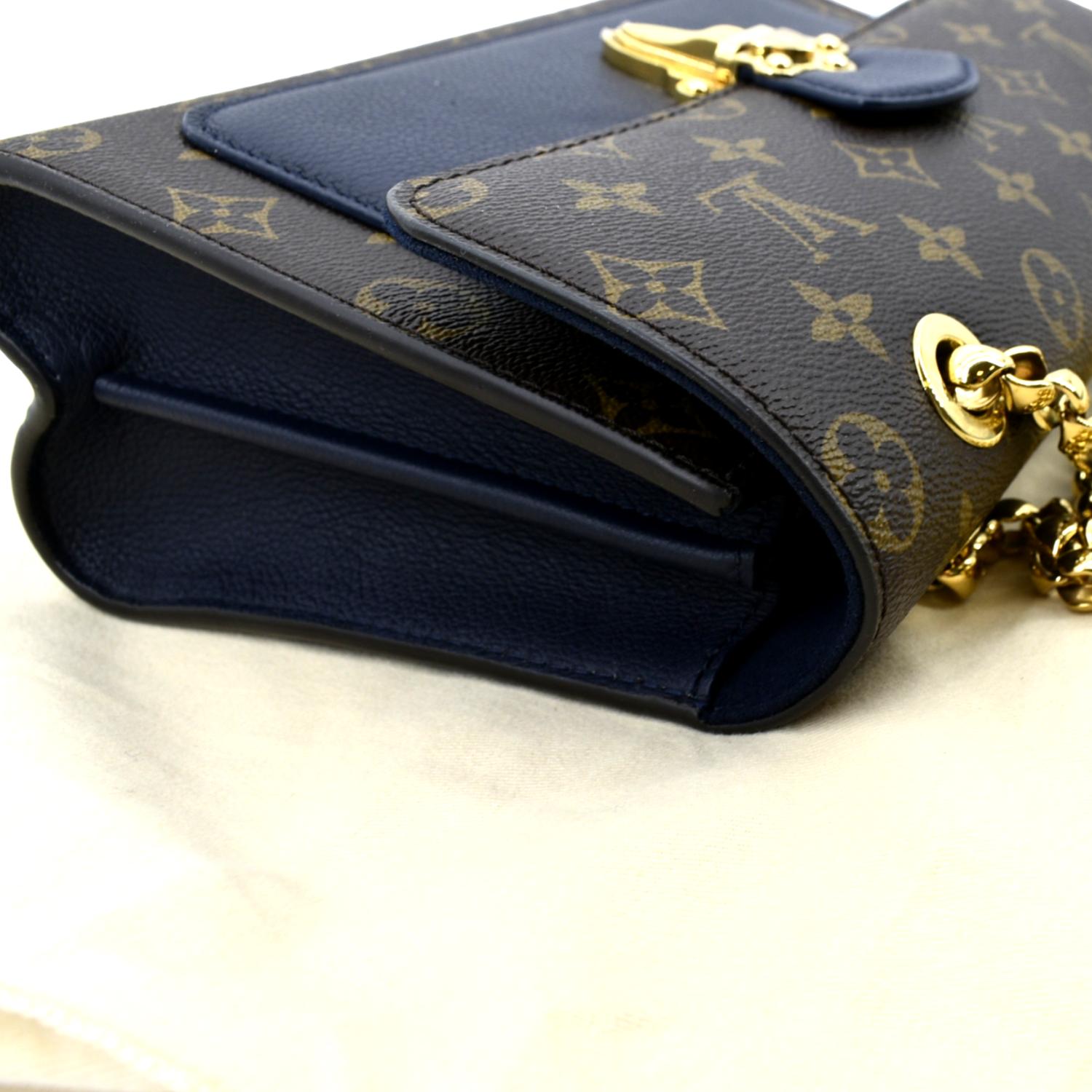 Louis Vuitton, Bags, Louis Vuitton Victoire Marine Blue Monogram Canvas  Shouldercrossbody Bag