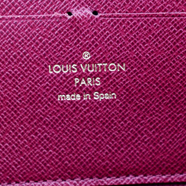 LOUIS VUITTON Clemence Monogram Canvas Zippy Wallet Brown