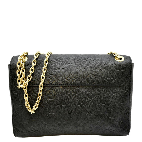 LOUIS VUITTON Vavin PM Monogram Empreinte Leather Shoulder Bag Black