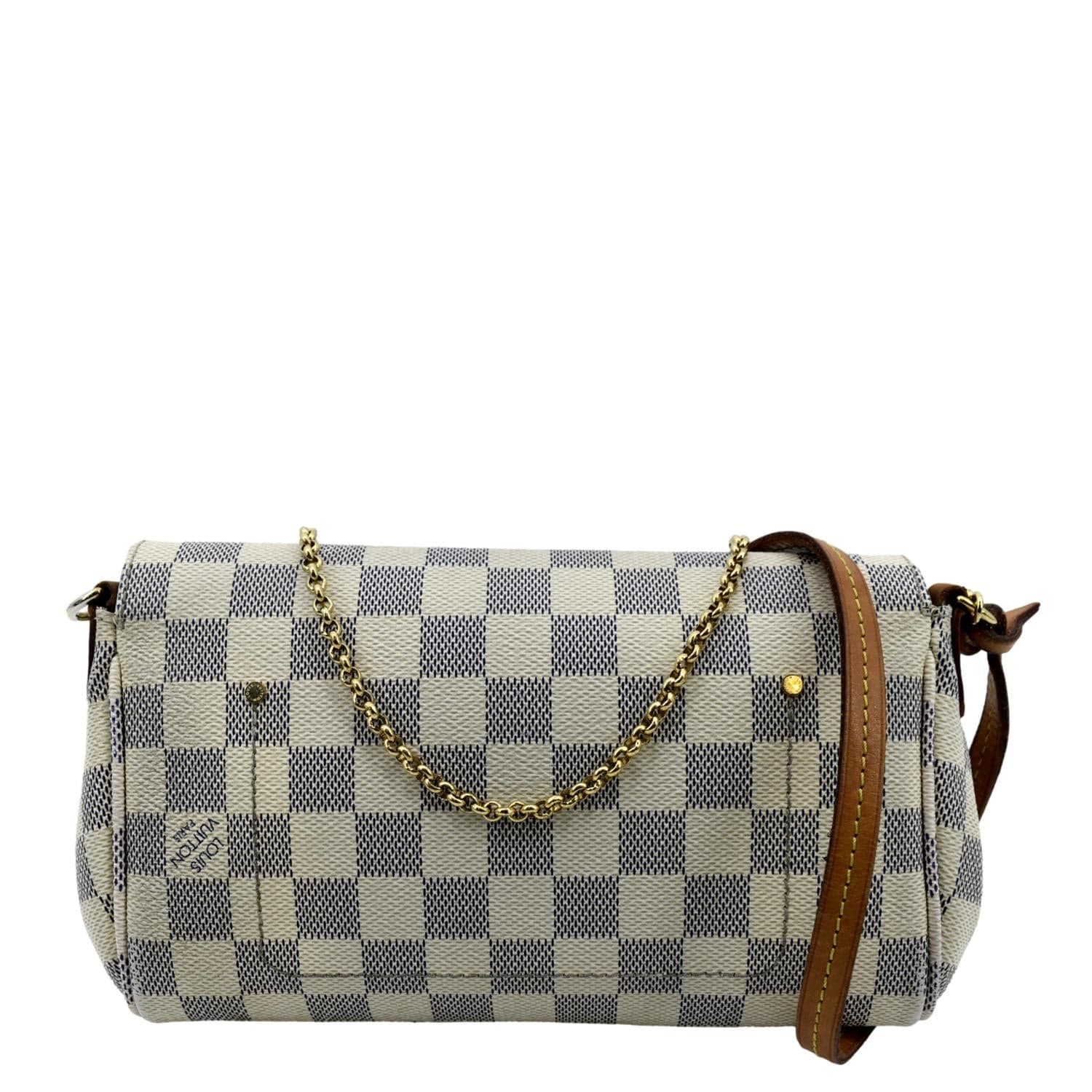 Louis Vuitton, Bags, A White Checkered Cross Body