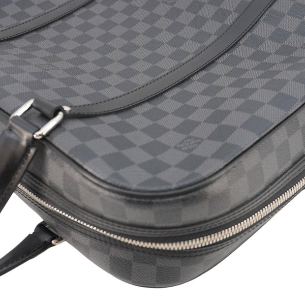 LOUIS VUITTON Jorn Damier Graphite Briefcase Bag Black