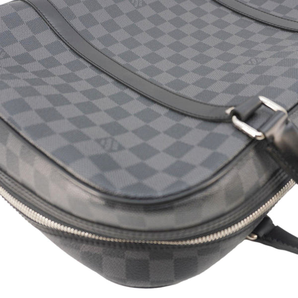 LOUIS VUITTON Jorn Damier Graphite Briefcase Bag Black