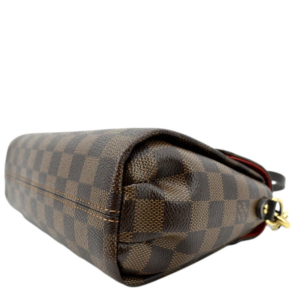 LOUIS VUITTON Croisette Damier Ebene Crossbody Bag Brown