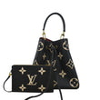 LOUIS VUITTON NeoNoe MM Bicolor Monogram Empreinte Leather Shoulder Bag Black