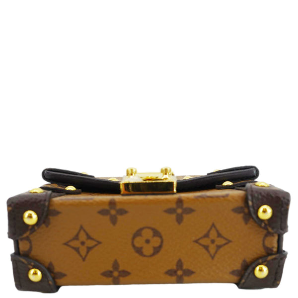 LOUIS VUITTON Essential Trunk NM Reverse Monogram Canvas Crossbody Bag Brown