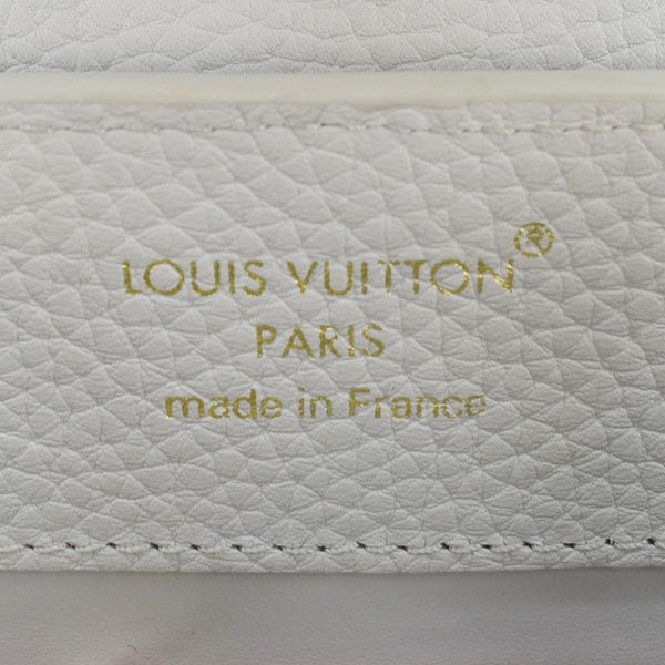 LOUIS VUITTON Capucines BB Taurillon Leather Shoulder Bag Silver