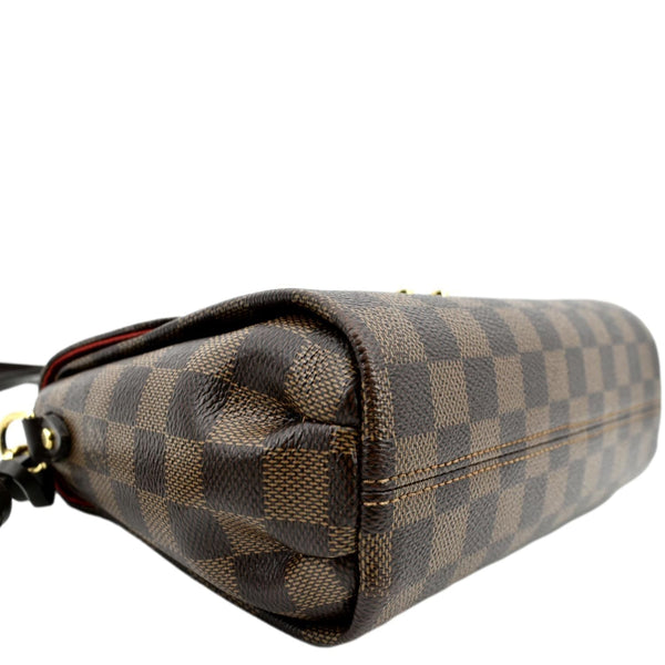 LOUIS VUITTON Croisette Damier Ebene Crossbody Bag Brown