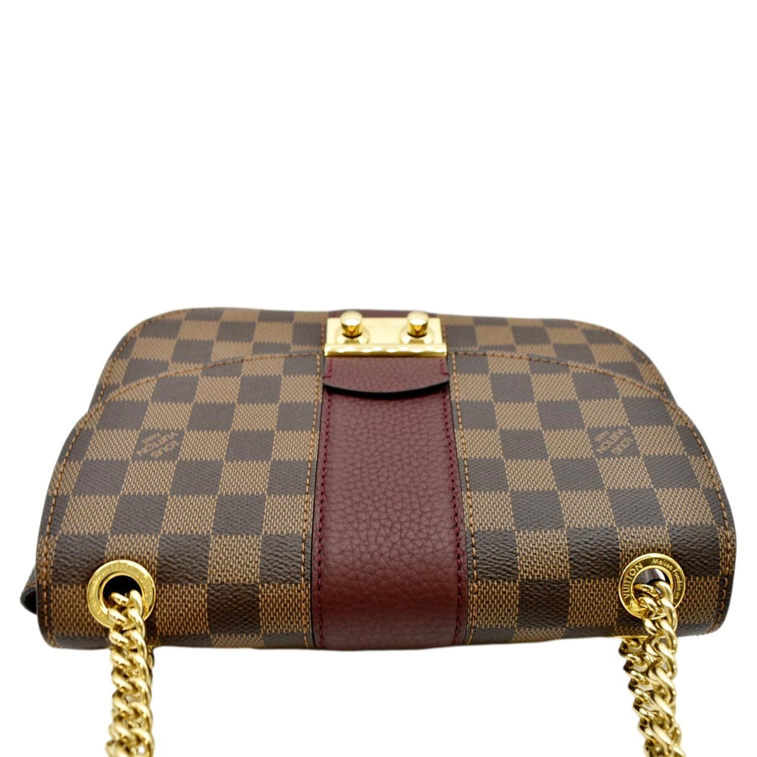 Louis Vuitton Damier Ebene Cuir Taurillon Wight - Brown Shoulder Bags,  Handbags - LOU535108