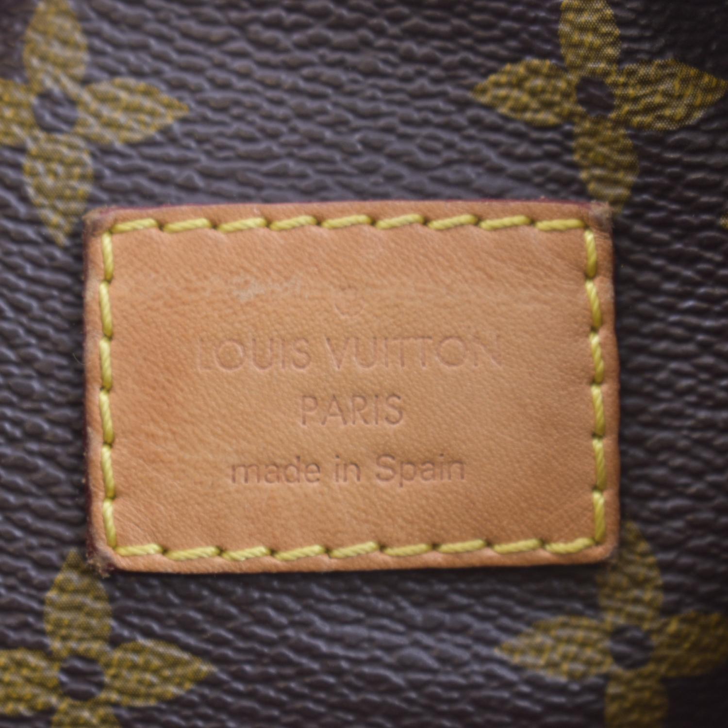 Sully cloth handbag Louis Vuitton Brown in Cloth - 24071574
