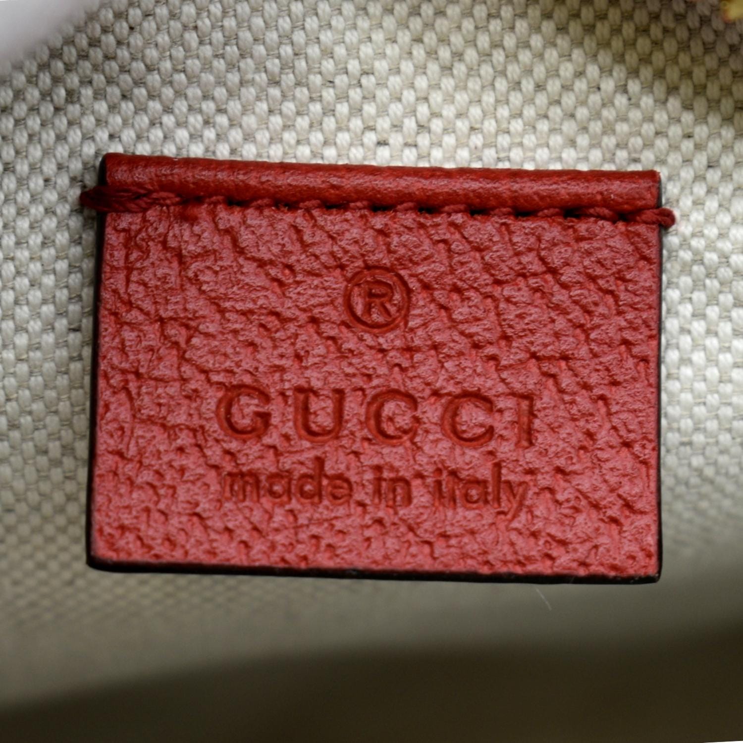 Gucci Ophidia Apple Round GG Supreme Monogram Crossbody Bag