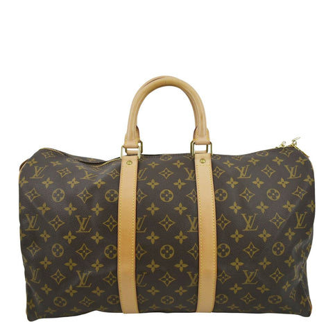 Louis Vuitton Keepall Bandouliere Bag Monogram Chess Coated Canvas and PVC  25