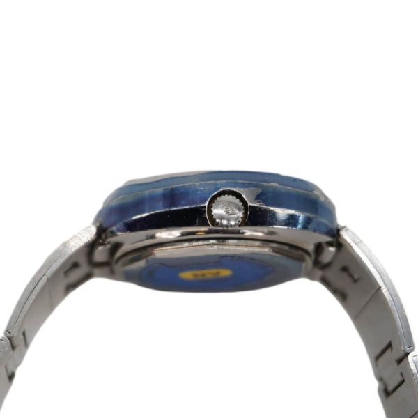 MIDO Commander 1970 Day Date Men's Stainless Steel Watch Blue Dial 41MM