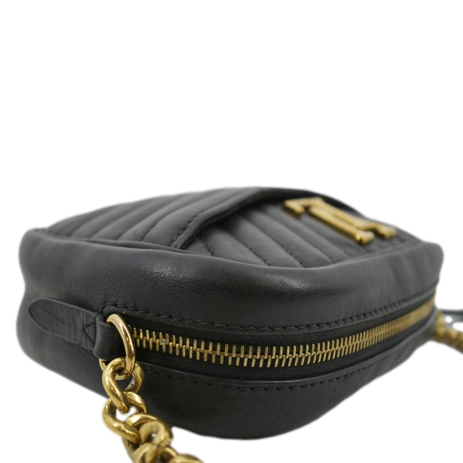 Louis Vuitton Black Leather New Wave Camera Crossbody Bag