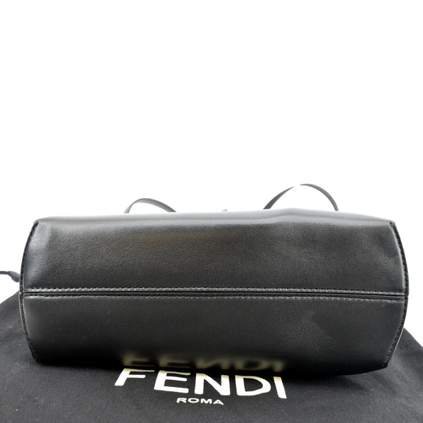 FENDI First Leather Shoulder Bag Black