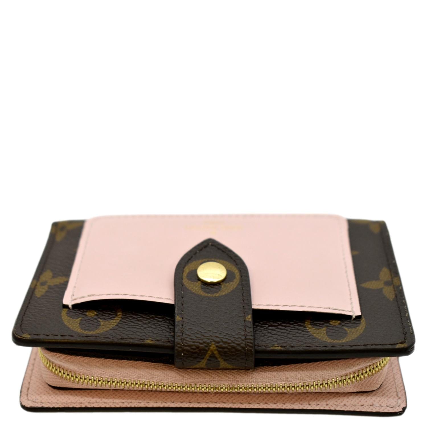 Louis Vuitton wallet Pink Beige Leather Cloth ref.76192 - Joli Closet