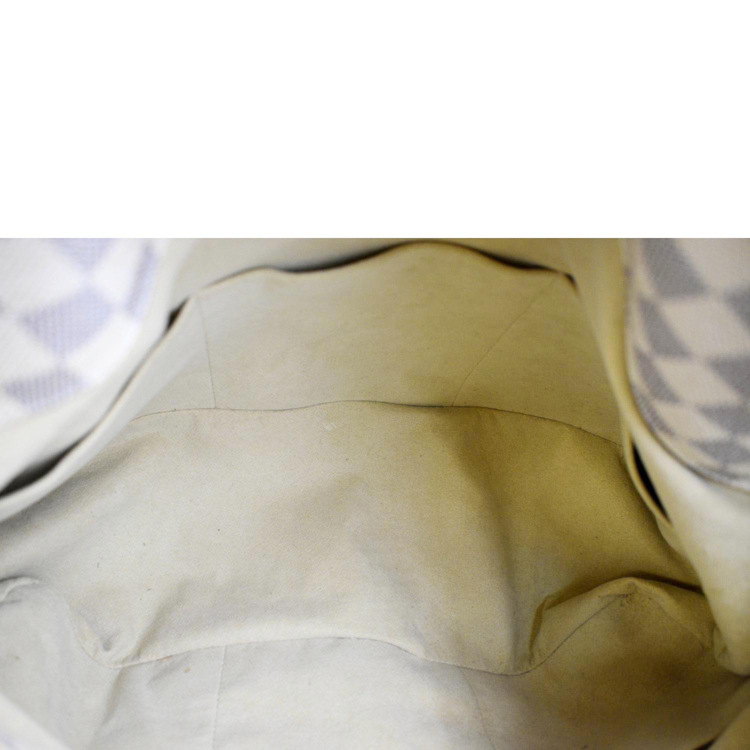 Louis Vuitton Artsy Mm White Damier Azur Canvas Hobo Bag - MyDesignerly