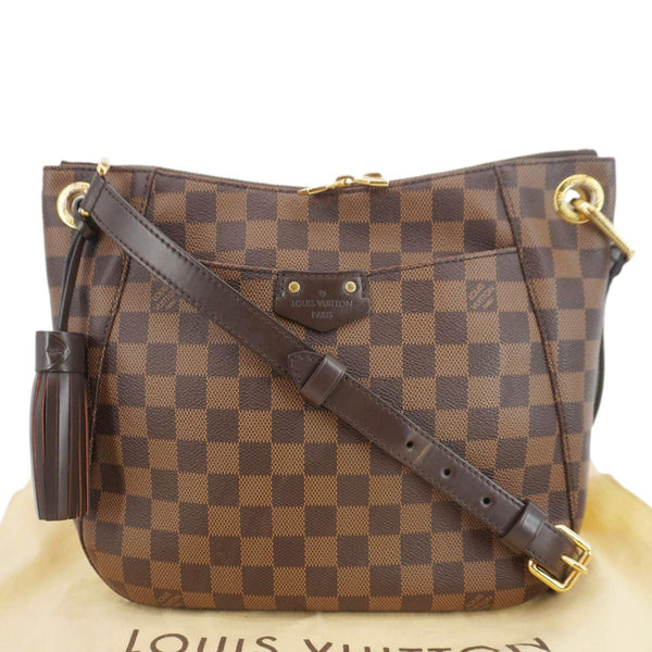 LOUIS VUITTON South Bank Besace Damier Ebene Crossbody Bag Brown