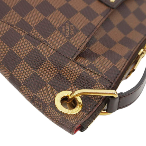 LOUIS VUITTON South Bank Besace Damier Ebene Crossbody Bag Brown