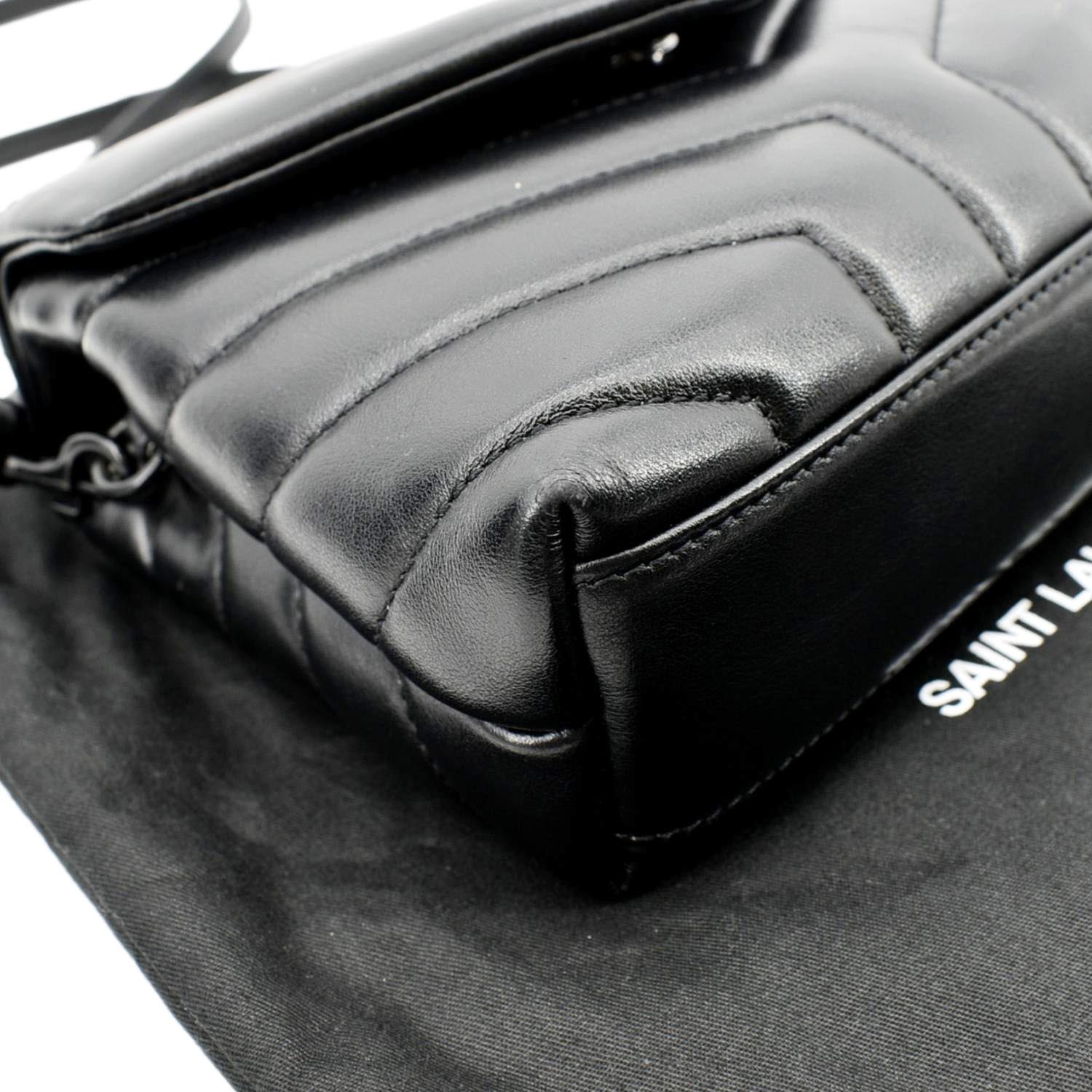 YSL SAINT LAURENT Toy Loulou Matelassé Leather Crossbody Bag Black  $1,350.00 - PicClick