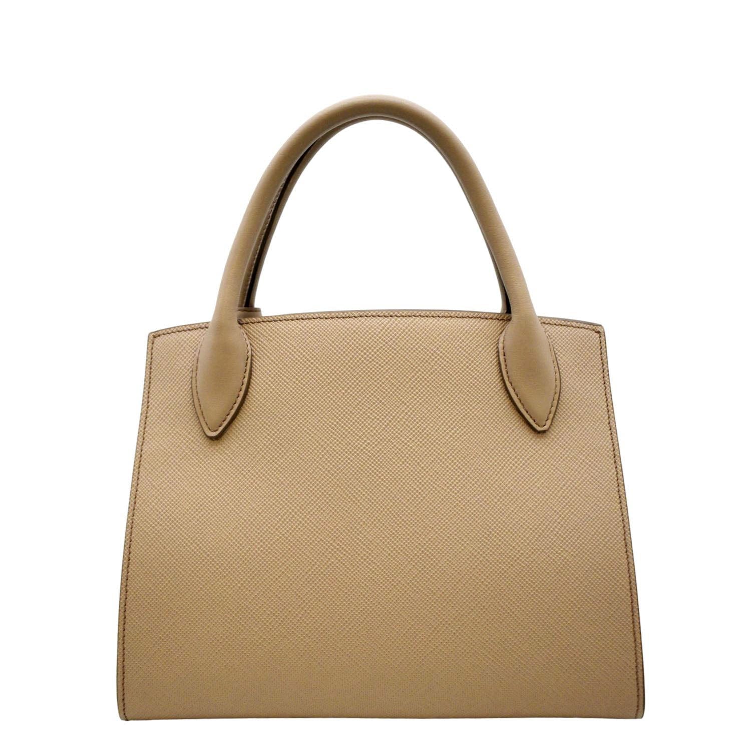 Prada Monochrome Flap Bags In White Saffiano Leather On Sale