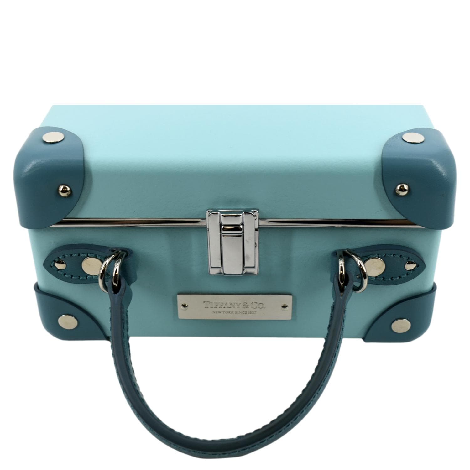 Return To Tiffany Mini Crossbody Bag in Blue Leather