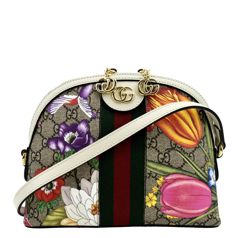 Bolsa tiracolo Ophidia Flora pequena - Gucci Bolsa tiracolo Ophidia Flora  pequena Nesta colecao especial, a Gucci combina dois dos …