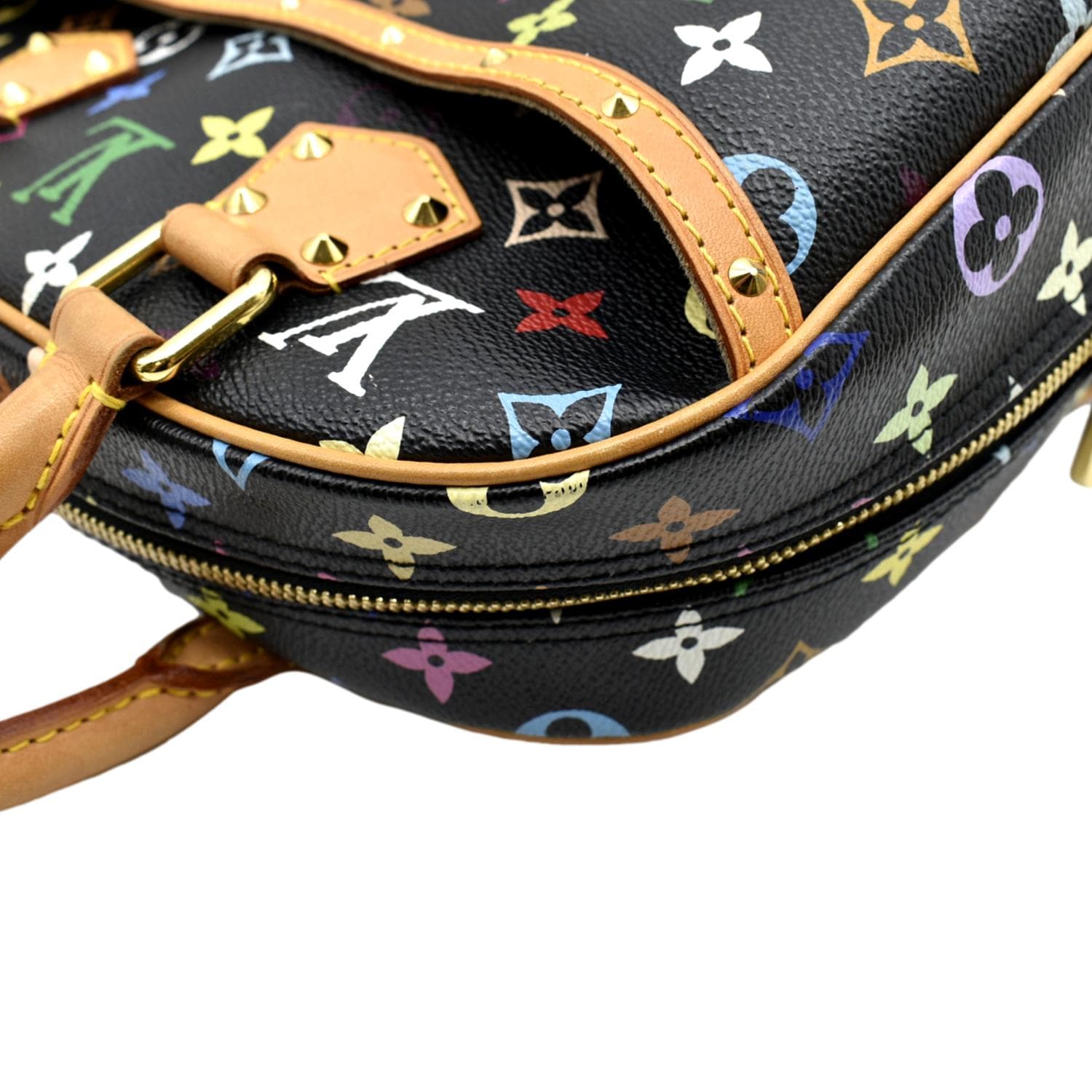 Trouville cloth handbag Louis Vuitton Brown in Cloth - 28477428