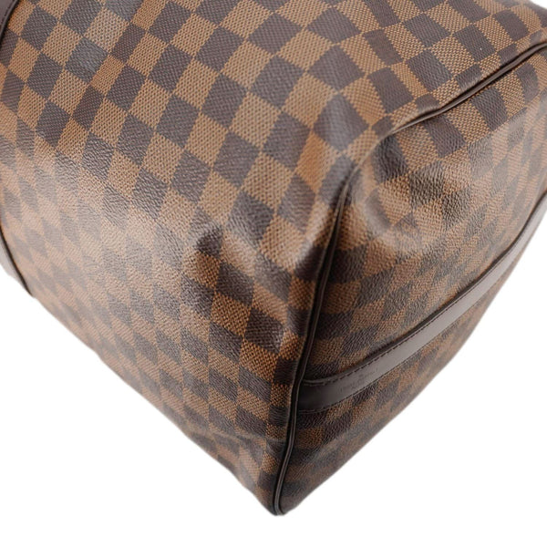 LOUIS VUITTON Keepall Bandouliere 55 Damier Ebene Travel Bag Brown