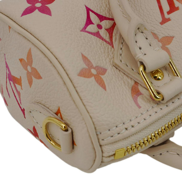 LOUIS VUITTON Nano Speedy Monogram  Empreinte Leather Shoulder Bag Sunrise Aquarelle