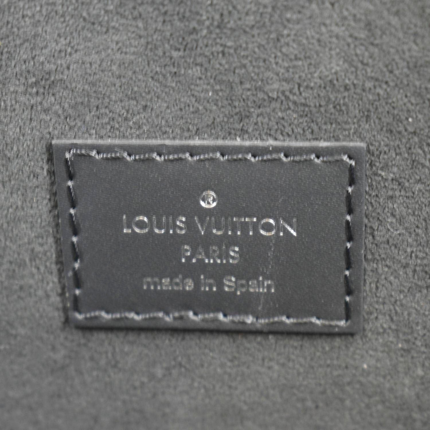 LOUIS VUITTON Neverfull Epi Leather Tote Shoulder Bag Black