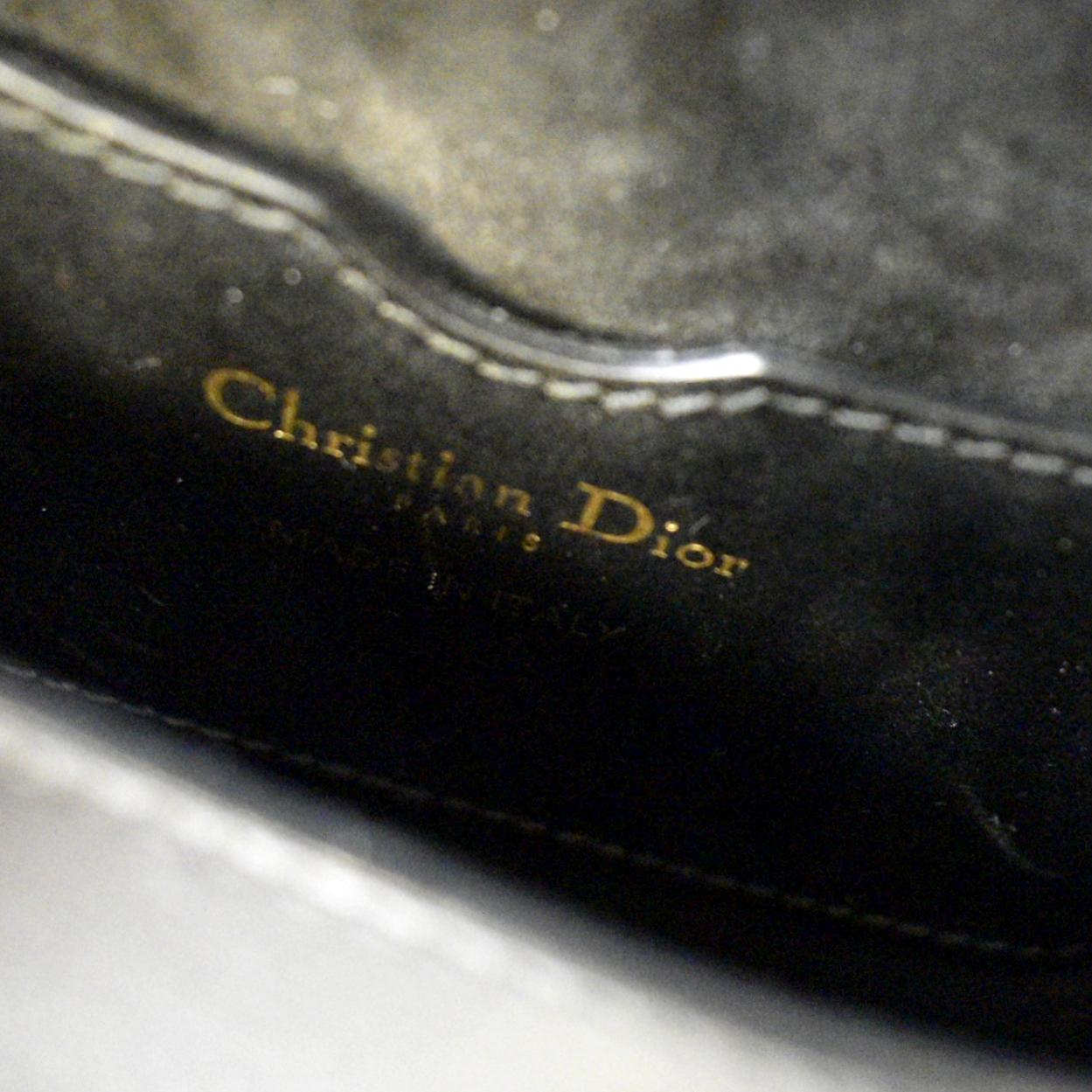Christian Dior Small Bobby Shoulder Bag Crossbody Black Calfskin