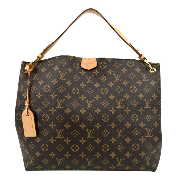 LOUIS VUITTON Graceful MM Monogram Canvas Shoulder Bag Brown