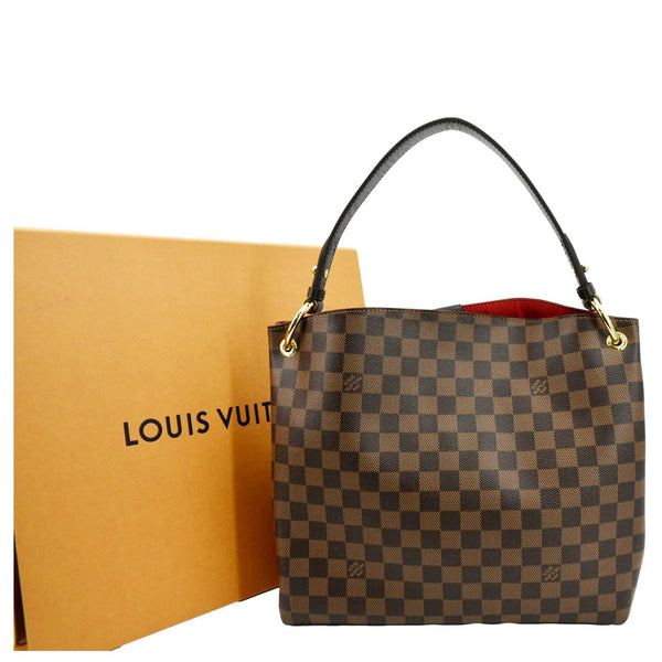 LOUIS VUITTON Graceful PM Damier Ebene Shoulder Bag Brown