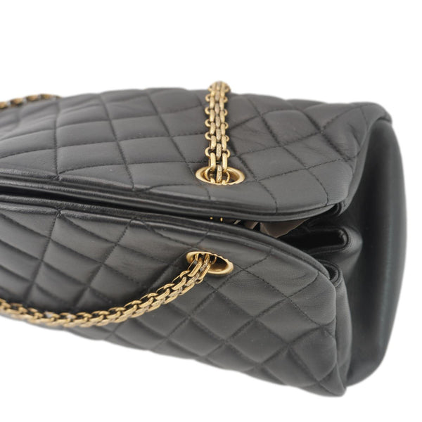 CHANEL Just Mademoiselle Bowling Small Quilted Leather Shoulder Bag Black