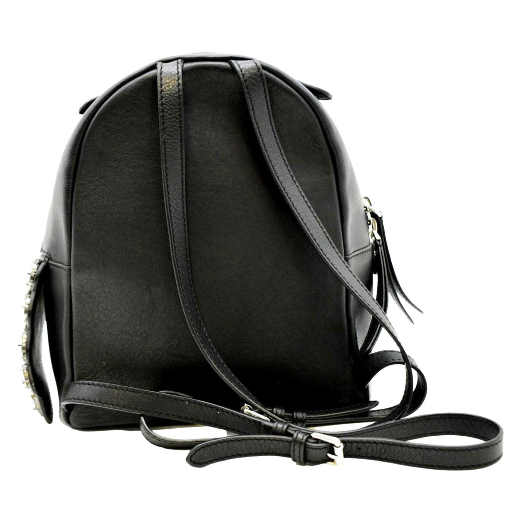 FENDI By The Way Leather Mini Backpack Black