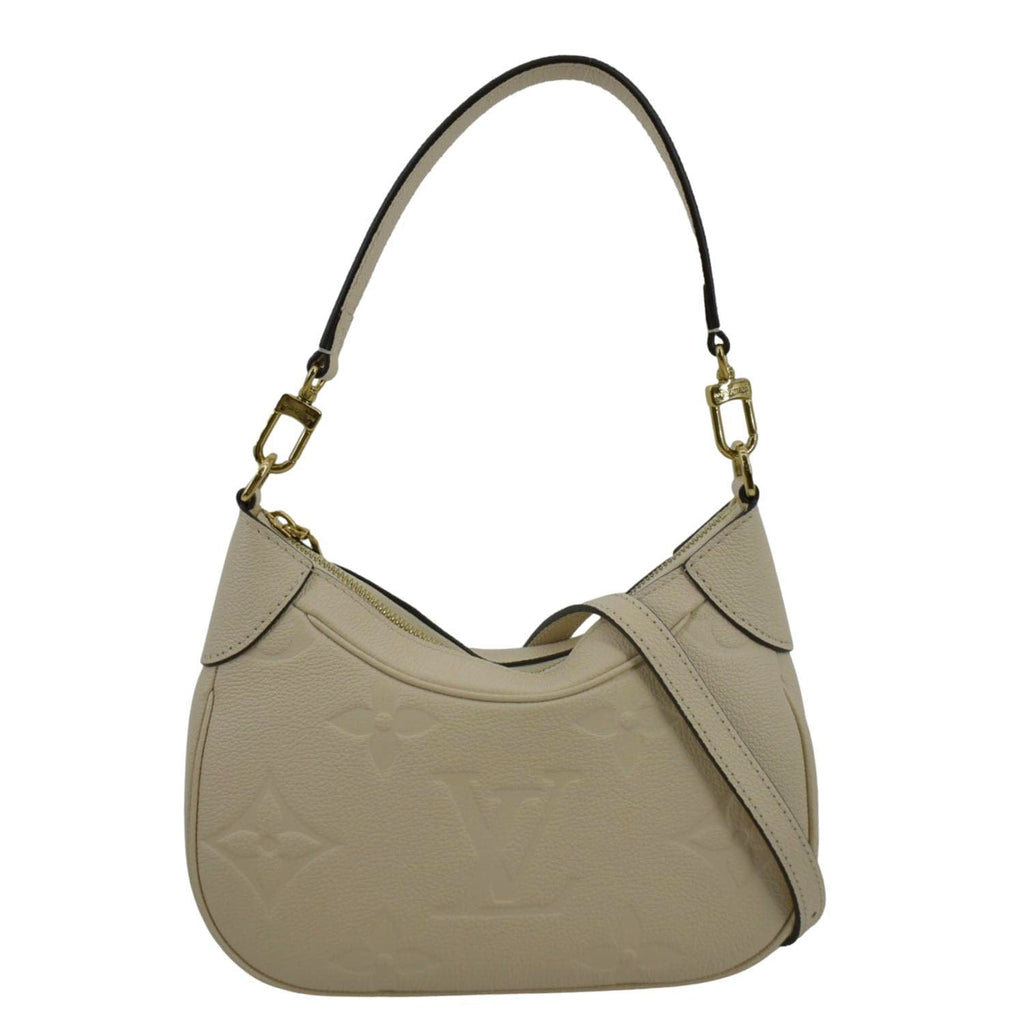 LOUIS VUITTON Bagatelle Monogram Empreinte Shoulder Bag Creme