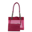 BALENCIAGA Duty Free Mesh Tote Bag Fuchsia