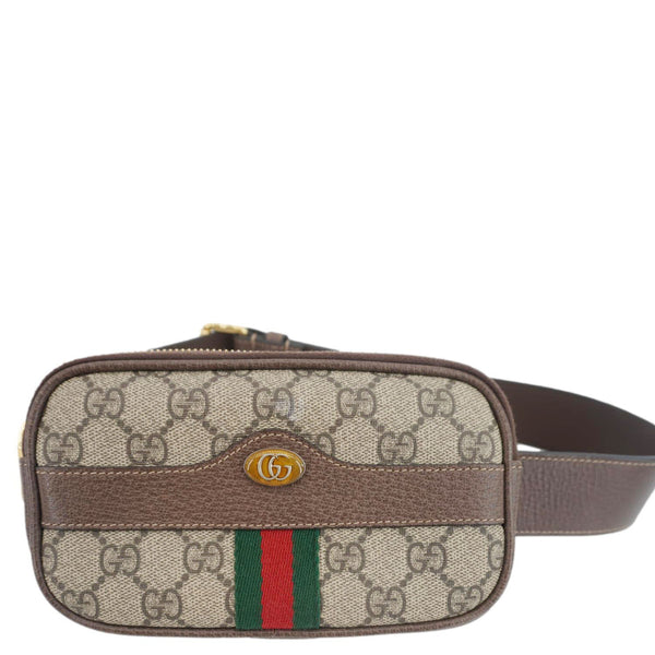 GUCCI Web Ophidia GG Supreme Canvas Belt Bag Beige 519308