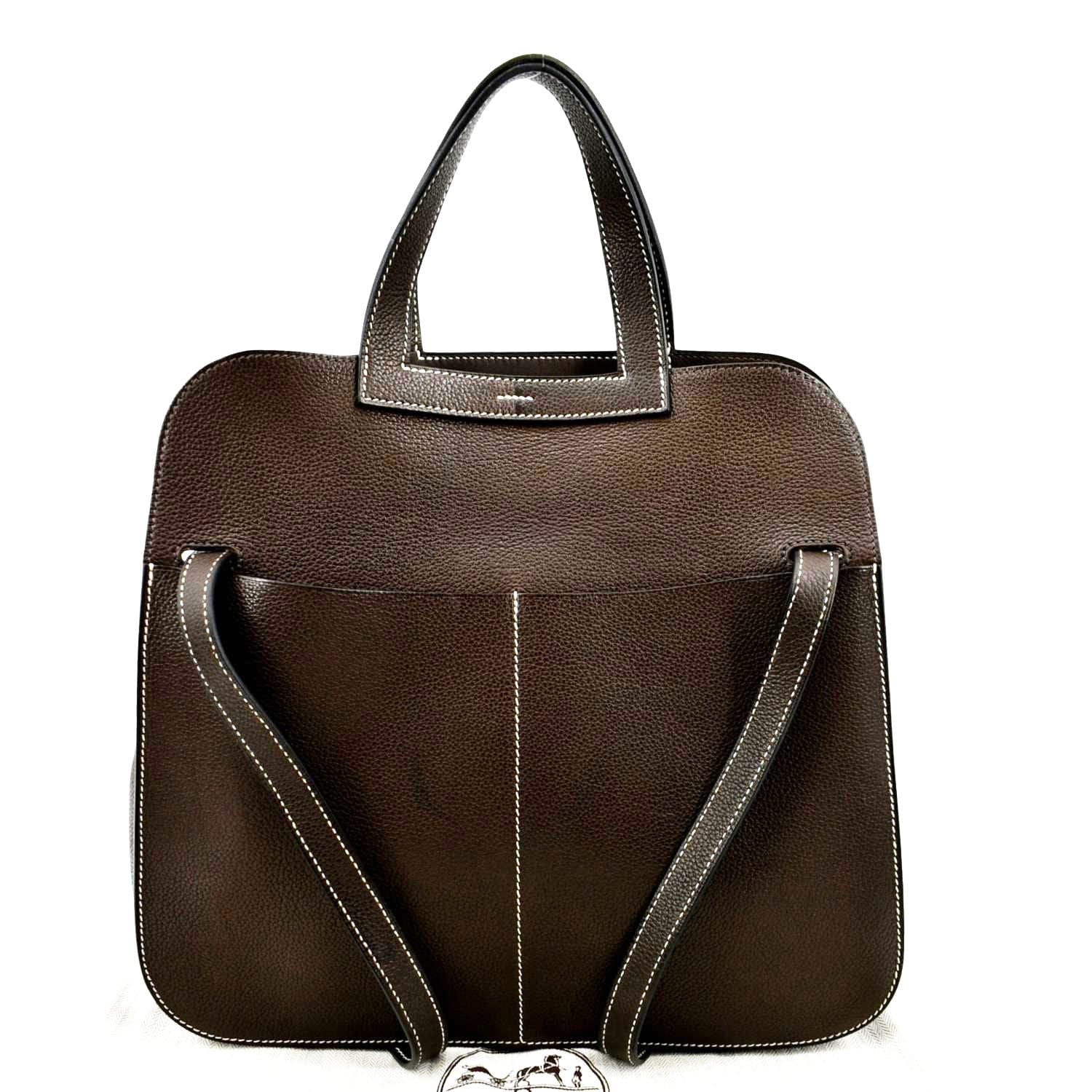 Hermes Halzan 31 Clemence Leather Crossbody Bag