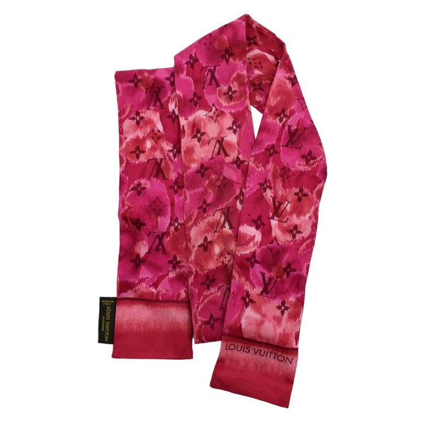 LOUIS VUITTON Bandeau Silk Scarf Rose