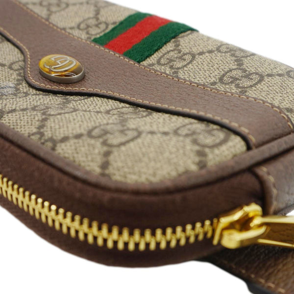 GUCCI Web Ophidia GG Supreme Canvas Belt Bag Beige 519308